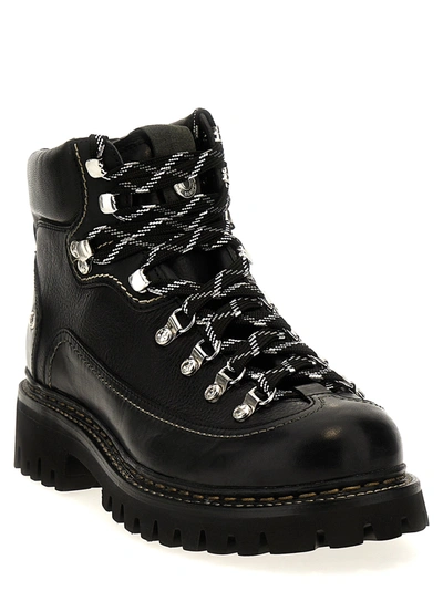 Shop Dsquared2 Canadian Boots, Ankle Boots Black