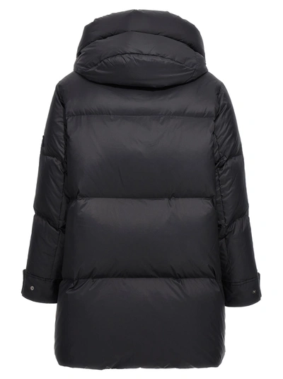 Shop Yves Salomon Fur Insert Down Jacket Casual Jackets, Parka Black