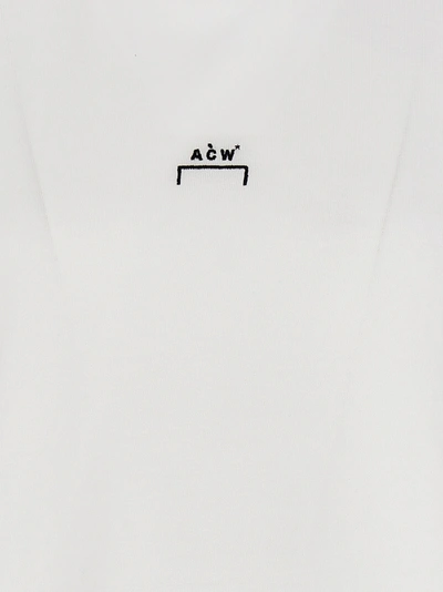 Shop A-cold-wall* Logo Embroidery T-shirt White