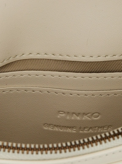 Shop Pinko Love Click Classic Crossbody Bags White