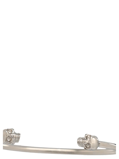 Shop Alexander Mcqueen Thin With Skull Jewelry Silver