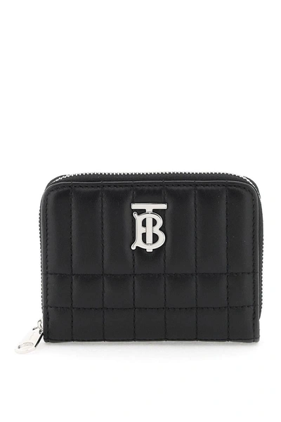 Shop Burberry 'lola' Mini Wallet In Black