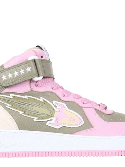 Shop Enterprise Japan Rocket Mid Sneakers In Pink