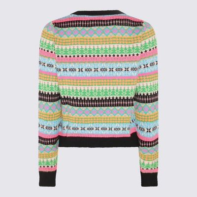 Shop Essentiel Antwerp Multicolour Wool Blend Egift Jacquard Sweater In Off-white