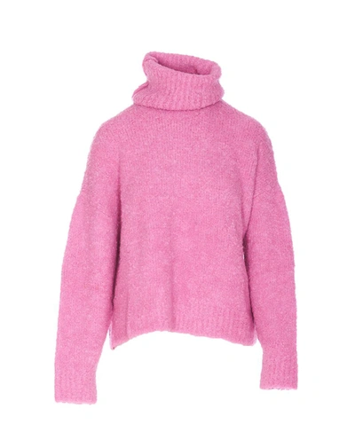 Topshop pink turtleneck sweater cheap