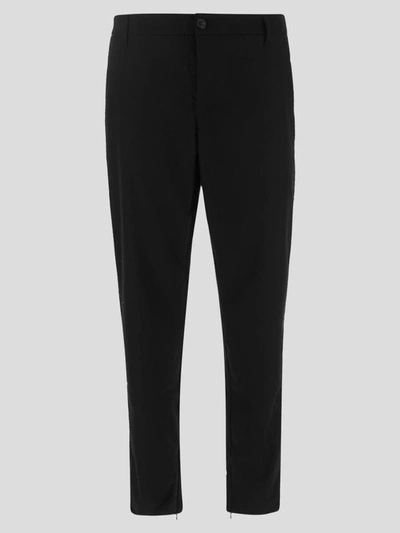 Shop Family First Trousers In Black
