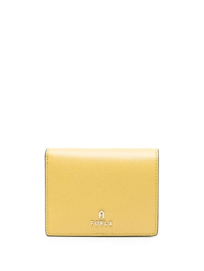 Shop Furla Camelia S Compact Wallet Bags In 2654s Honey+ballerina I Int.