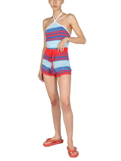 Gallo Striped Pattern Top In Multicolour