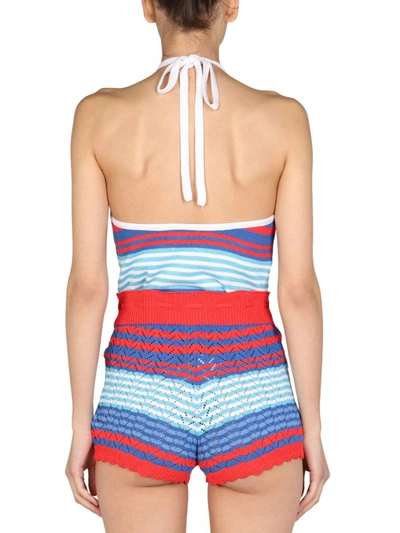 Gallo Striped Pattern Top In Multicolour