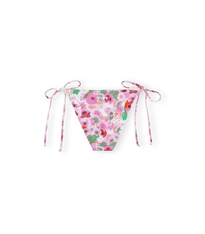 Shop Ganni Pink Floral Bikini Bottom