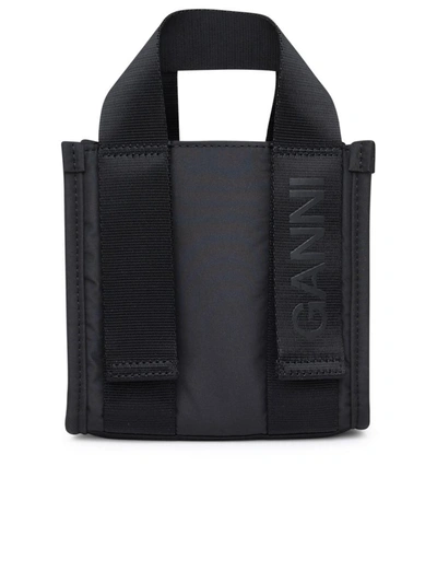 Shop Ganni Black Polyester Mini Bag