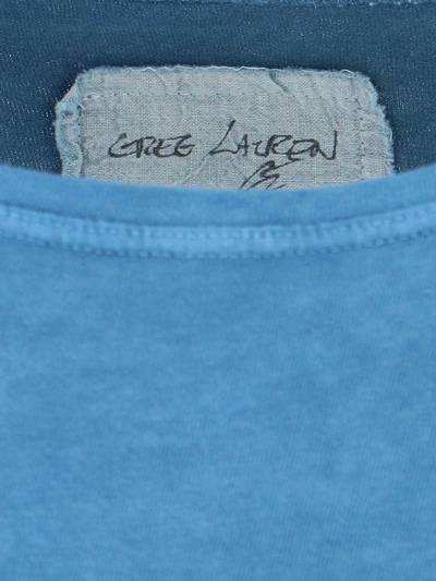 Shop Greg Lauren T-shirts And Polos In Blue