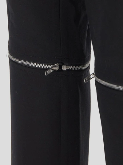Shop Homme Plus Zipped Knee Trousers