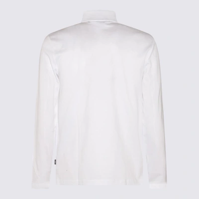 Shop Hugo Boss White Cotton Polo Shirt