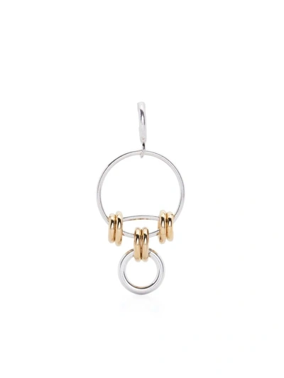 Shop Isabel Marant Stunning Two-tone Drop Earrings In Silver/dore