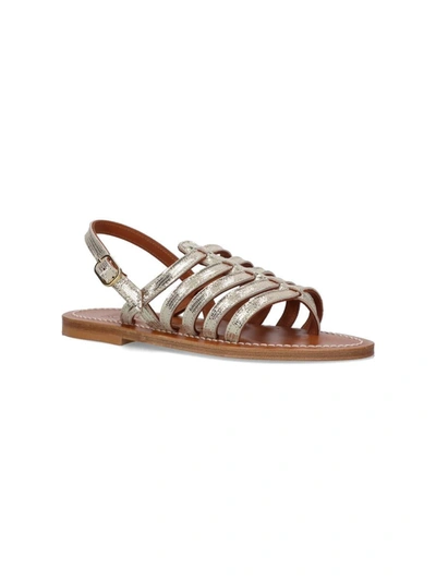 Shop Kjacques K Jacques St Tropez Sandals In Silver