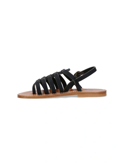 Shop Kjacques K Jacques St Tropez Sandals In Black