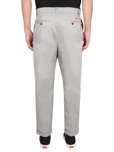 Shop Kenzo Classic Fit Pants In Grey