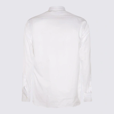 Shop Lardini White Cotton Shirt
