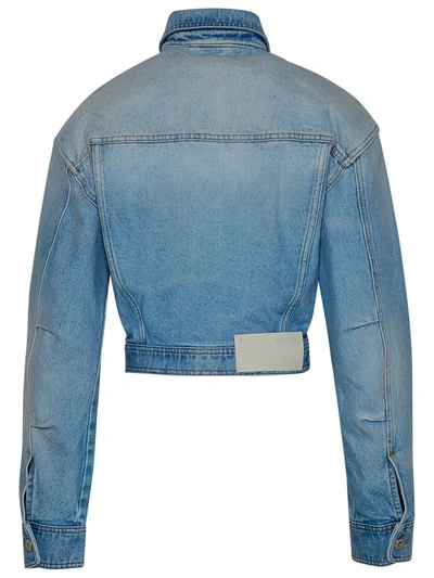 Shop Off-white Light Blue Cotton Denim Jacket