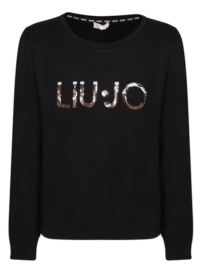 Shop Liu •jo Liu Jo Sweatshirts In Black