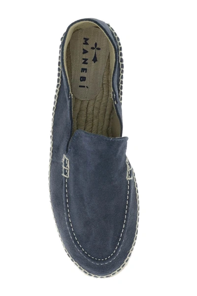 Shop Manebi Espadrilles Loafers In Blue
