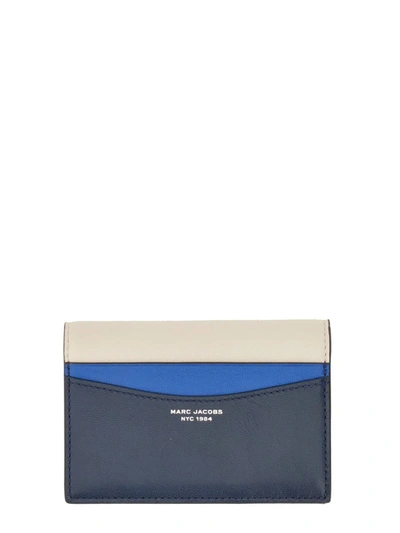 Shop Marc Jacobs Bi-fold Wallet The Slim 84 In Blue