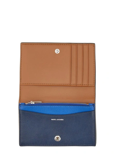 Shop Marc Jacobs Bi-fold Wallet The Slim 84 In Blue