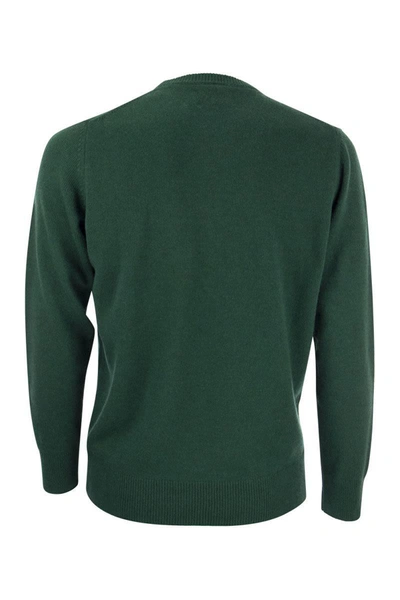Shop Mc2 Saint Barth Courma Wool And Cashmere Blend Jumper In Green