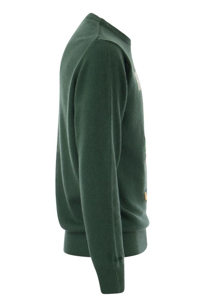 Shop Mc2 Saint Barth How Much Wool And Cashmere Blend Jumper In Green
