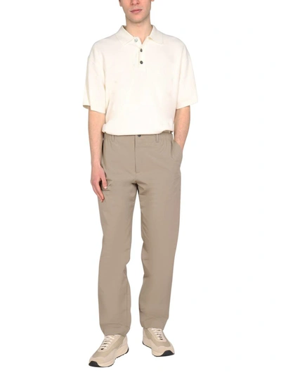 Shop Monobi Sttraight Leg Pants In Beige