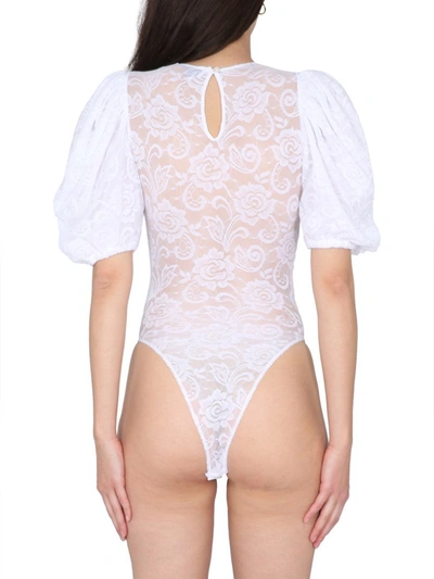 Shop Msgm Lace Body. In White