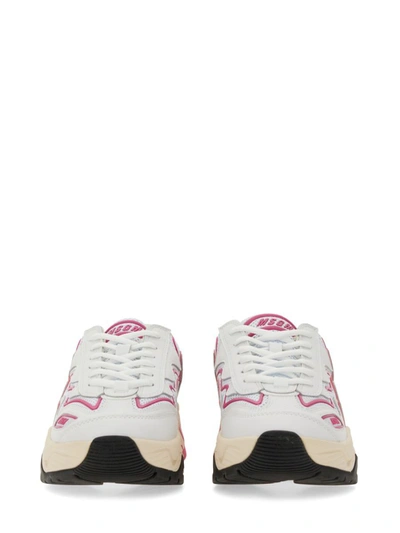 Shop Msgm Vortex Sneaker With Vibram Sole In White