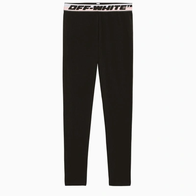 Shop Off-white ™ Leggings With Logoed Elastic In Black