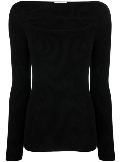 Shop P.a.r.o.s.h . .  - Knitted Top In Black