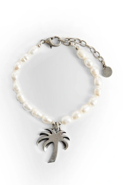 Shop Palm Angels Bracelets In Off-white