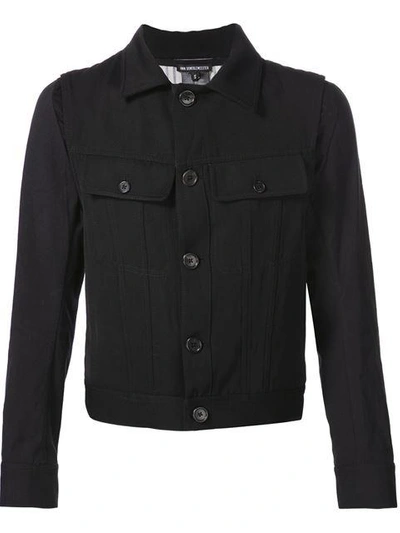 Shop Ann Demeulemeester Chest Pocket Jacket - Black