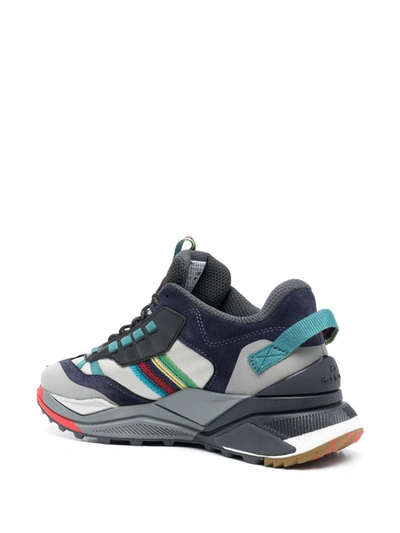 Shop Paul Smith Panelled Sneakers In Grey