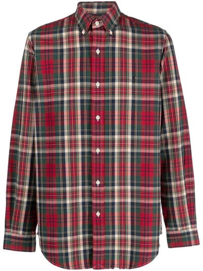 Shop Polo Ralph Lauren Check-print Shirt In Rosso E Verde