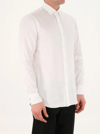 Shop Salvatore Piccolo Popeline White Shirt