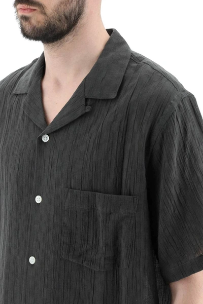 Shop Portuguese Flannel Nori Shirt In Grey