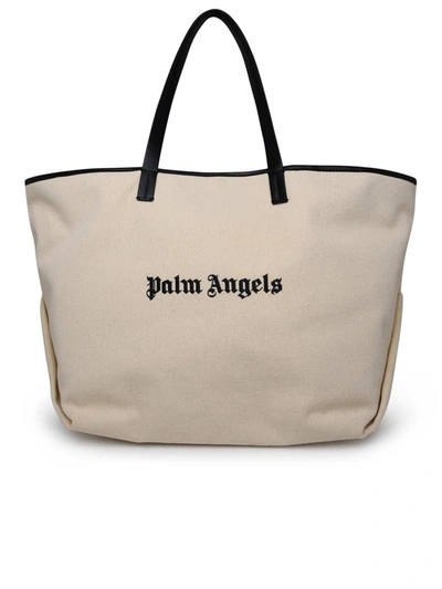 Shop Palm Angels Shopping Logo In White