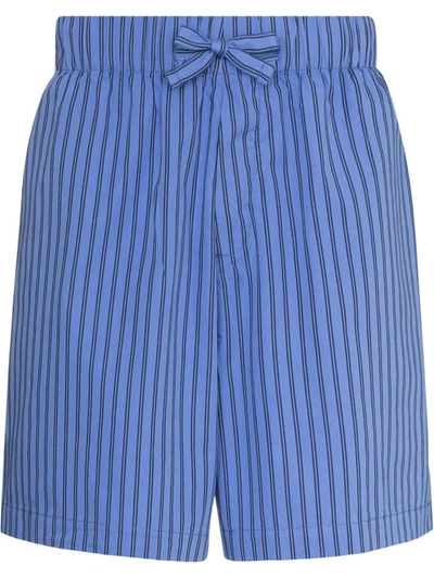 Shop Tekla Cotton Poplin - Pyjamas Shorts Clothing In Boro Stripes