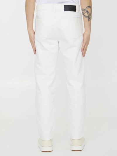 Shop Ami Alexandre Mattiussi White Twill Jeans