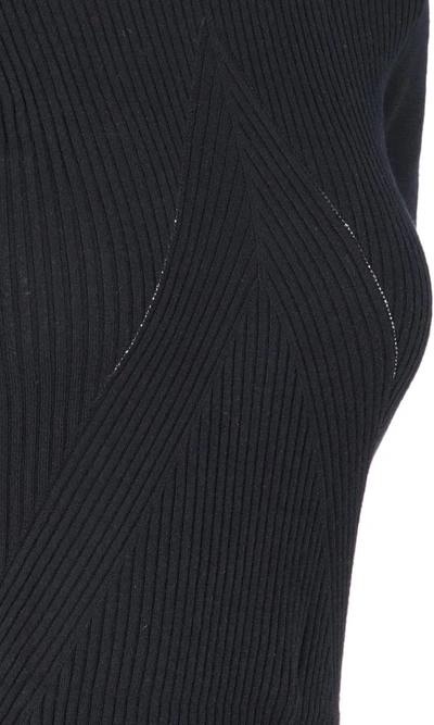 Wolford Rib Cashmere-blend Sweater In Black