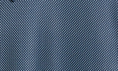 Tom Baine Performance Geometric Polo In Navy