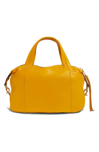 Shop Aimee Kestenberg Night Is Young Faux Leather Satchel Bag In Golden Root