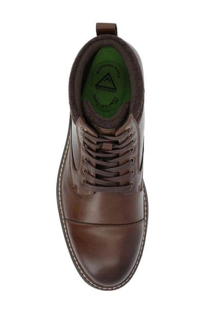 Vance Co. Fegan Cap Toe Boot In Brown
