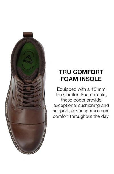 Vance Co. Fegan Cap Toe Boot In Brown