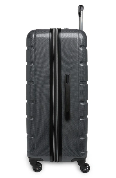 Original Penguin Crimson Check-in Spinner Luggage In Charcoal